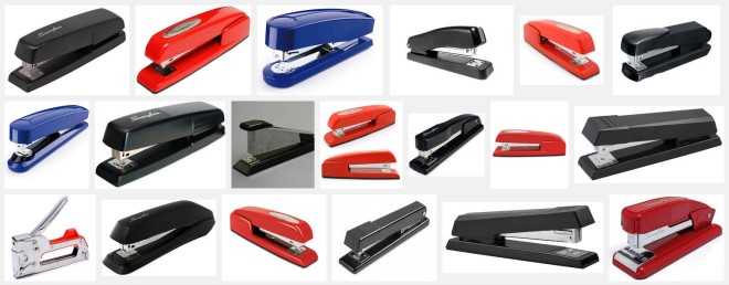 Many photos of staplers (google image search screenshot)